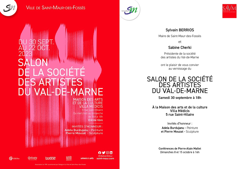 Invitation vernissage saint maur